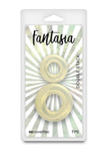 Fantasia Double Stack Cock Rings - Yellow