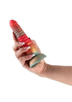 Colours Stacked Silicone Dildo 6in - Red/Gold