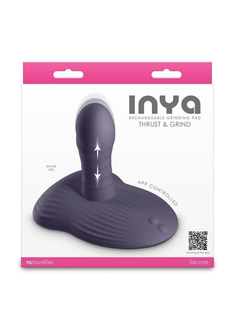 Inya Thrust & Grind Rechargeable Silicone Vibrator - Purple