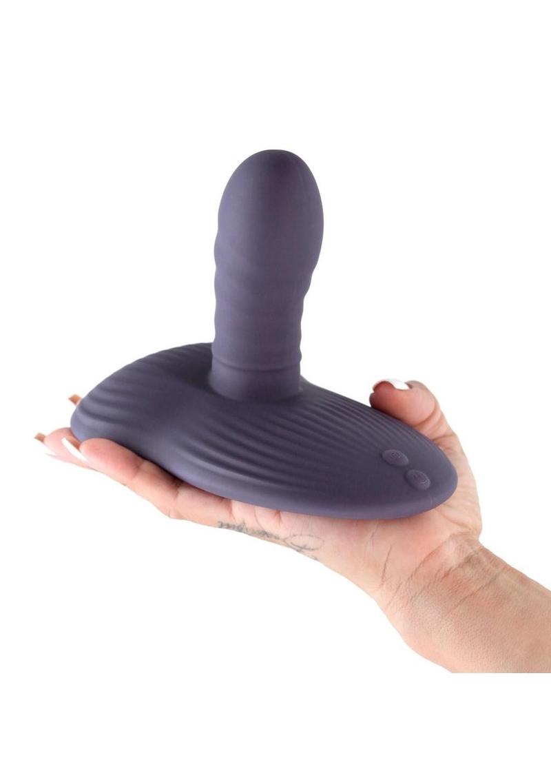 Inya Thrust & Grind Rechargeable Silicone Vibrator - Purple