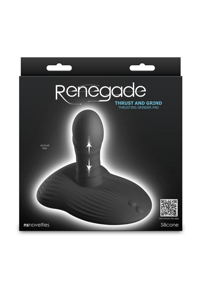 Renegade Thrust & Grind Rechargeable Silicone Vibrator - Black