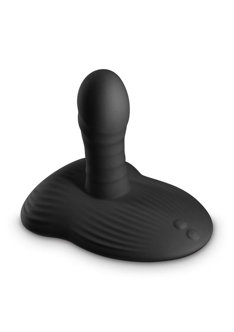 Renegade Thrust & Grind Rechargeable Silicone Vibrator - Black