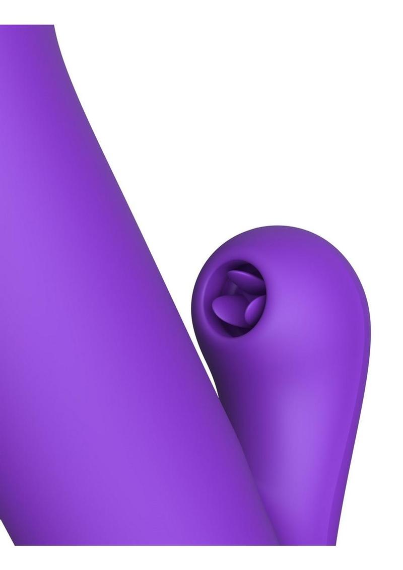 Fantasy for Her Super Sonix Rechargeable Silicone Rabbit Vibrator - Purple