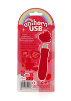 Unihorn Cupid's Beau Rechargeable Silicone USB Bullet- Red
