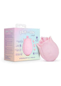 Play with Me Romantic Rose Rechargeable Silicone Nipple and Clitoral Stimulator with 3 Interchangeable Attachments - Pink
