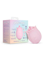 Play with Me Romantic Rose Rechargeable Silicone Nipple and Clitoral Stimulator with 3 Interchangeable Attachments - Pink