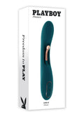 Playboy Aurelie Rechargeable Silicone G-Spot Vibrator - Green
