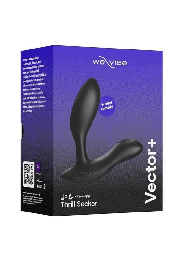 We-Vibe Vector+ Vibrating Prostate Massager - Charcoal Black