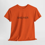 SHE/HER TEE BY CULTUREEDIT AVAILABLE IN 13 COLORS
