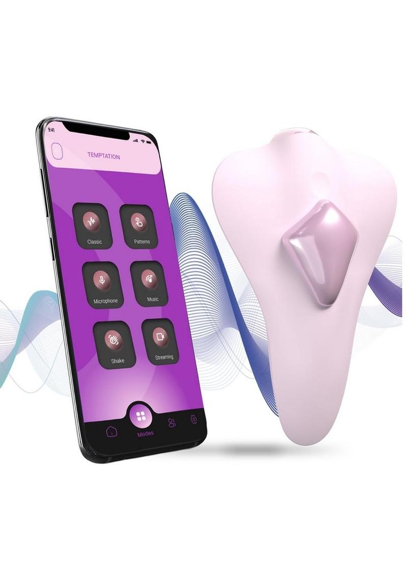 Adrien Lastic Temptation Rechargeable Silicone Clitoral Stimulator - Pink