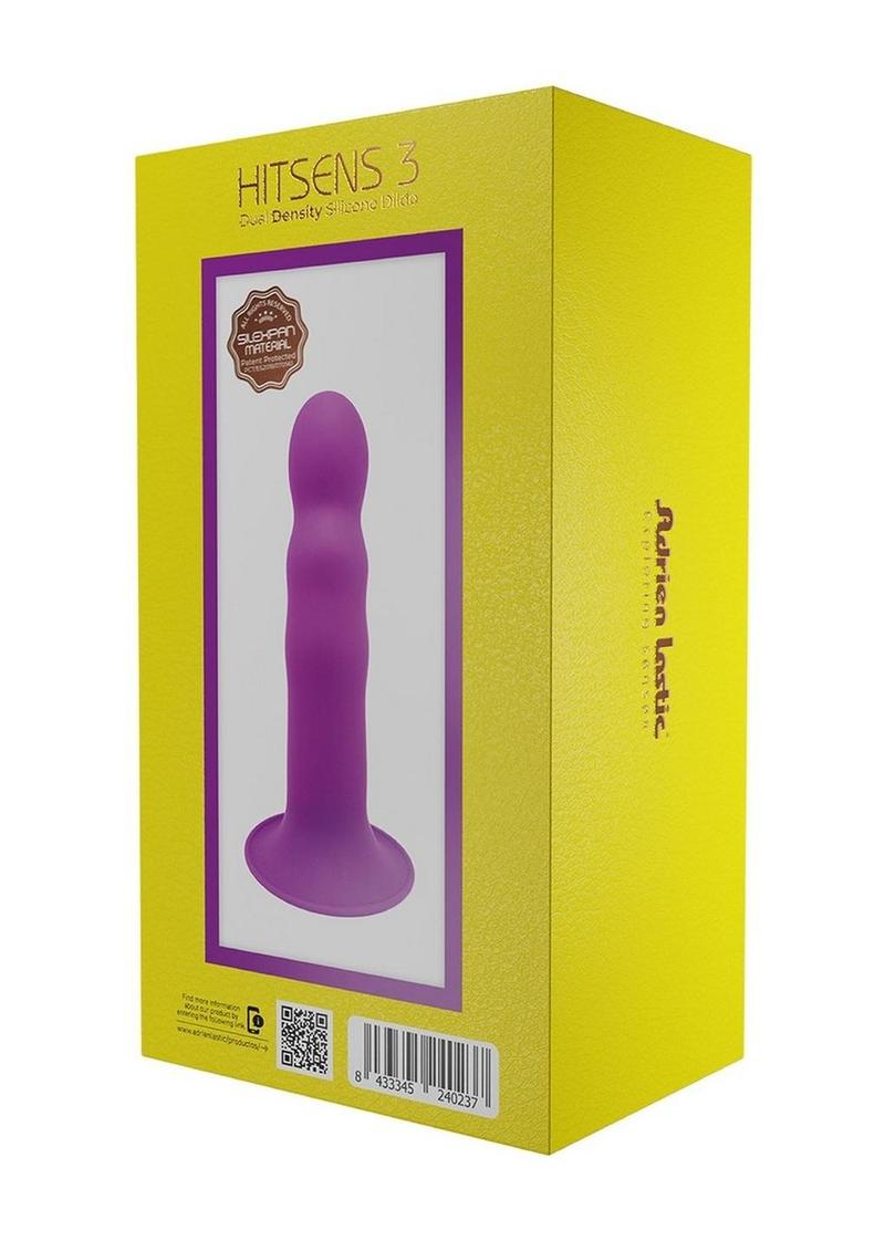 Adrien Lastic Hitsens 3 Dual Dense Silicone Dildo - Purple
