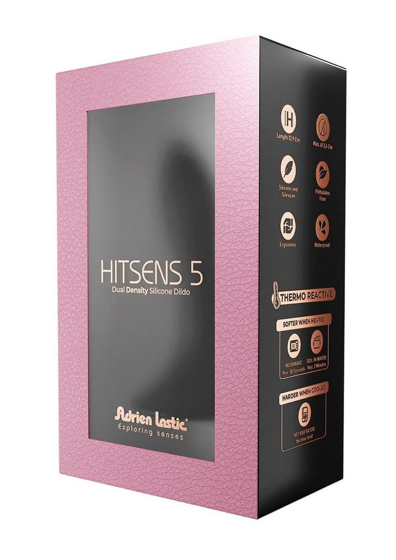 Adrien Lastic Hitsens 5 Dual Dense Silicone Dildo - Black
