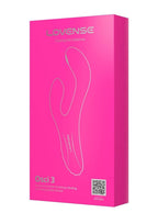 Lovense OSCI 3 Rechargeable Silicone Warming G-Spot Vibrator With Clitoral Stimulator - Pink