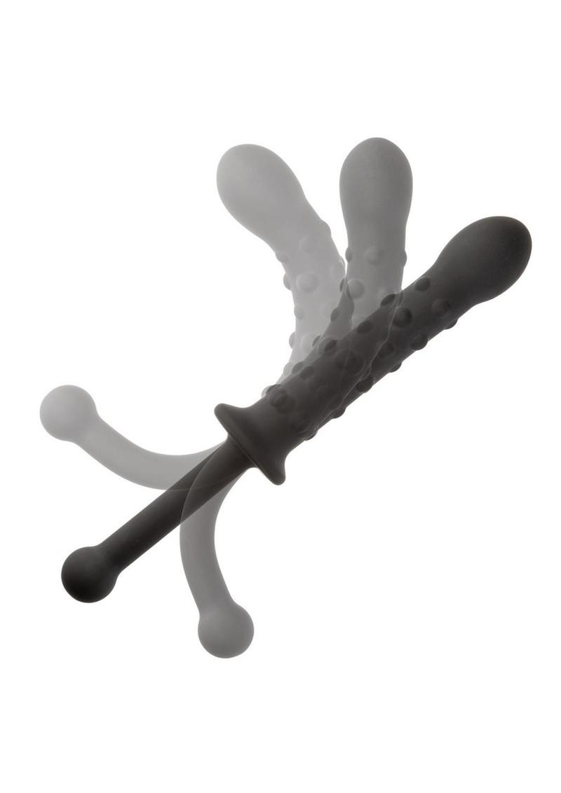 Rock Bottom Bendies Bendy Beaded Silicone Anal Probe - Black
