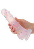 Silicone Studs Party Boy Dong with Suction Cup 5.25in - Multicolor