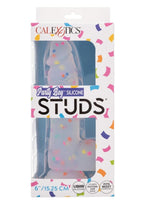 Silicone Studs Party Boy Dong with Suction Cup 6in - Multicolor