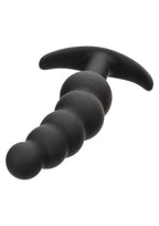 Boundless Vibrating X5 Beaded Plug Rechargeable Silicone Anal Plug - Black