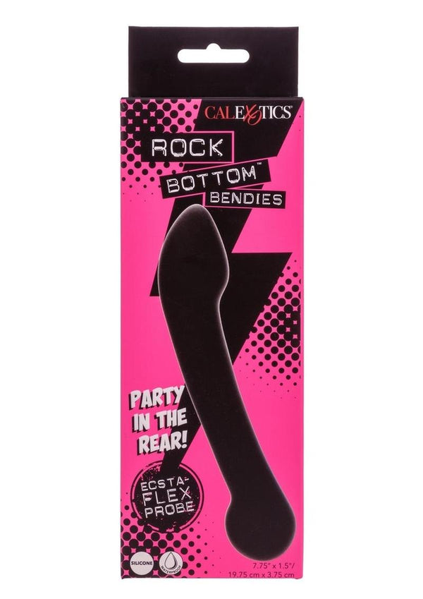 Rock Bottom Bendies Ecsta-Flex Silicone Anal Probe - Black