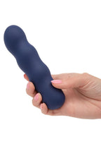 Cashmere Satin Swirl G Rechargeable Silicone G-Spot Vibrator - Blue