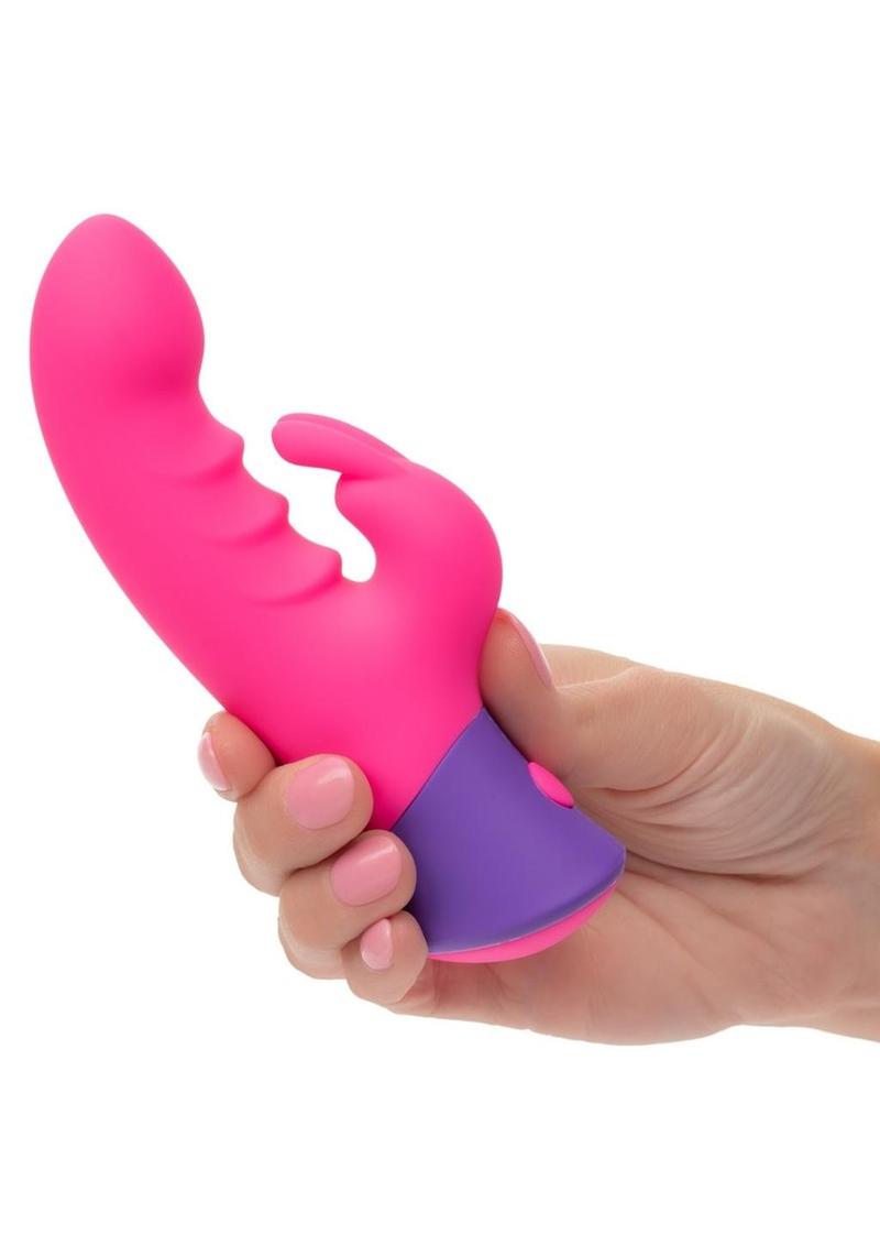 Rave Bunny Rechargeable Silicone Rabbit Vibrator - Pink/Purple