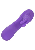 Flex Bend & Hold Double Rumbler Rechargeable Silicone Rabbit Vibrator - Purple