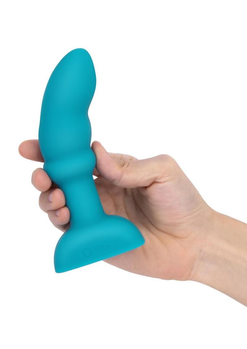 B-Vibe Remote Control Rimming P-Spot Rechargeable Silicone Plug - Teal