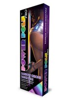 Power Pole Pro Professional Portable Exercise & Dance Spinning Pole Extends Up To 9ft - Rainbow