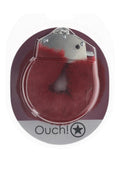 Ouch! Heavy-duty Fluffy Handcuffs - Burgundy