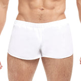 Goal Line Extreme Split Booty Shorts White