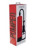 Pumped Basic Pump 2 Water Resistant Silicone Penis Pump - Red