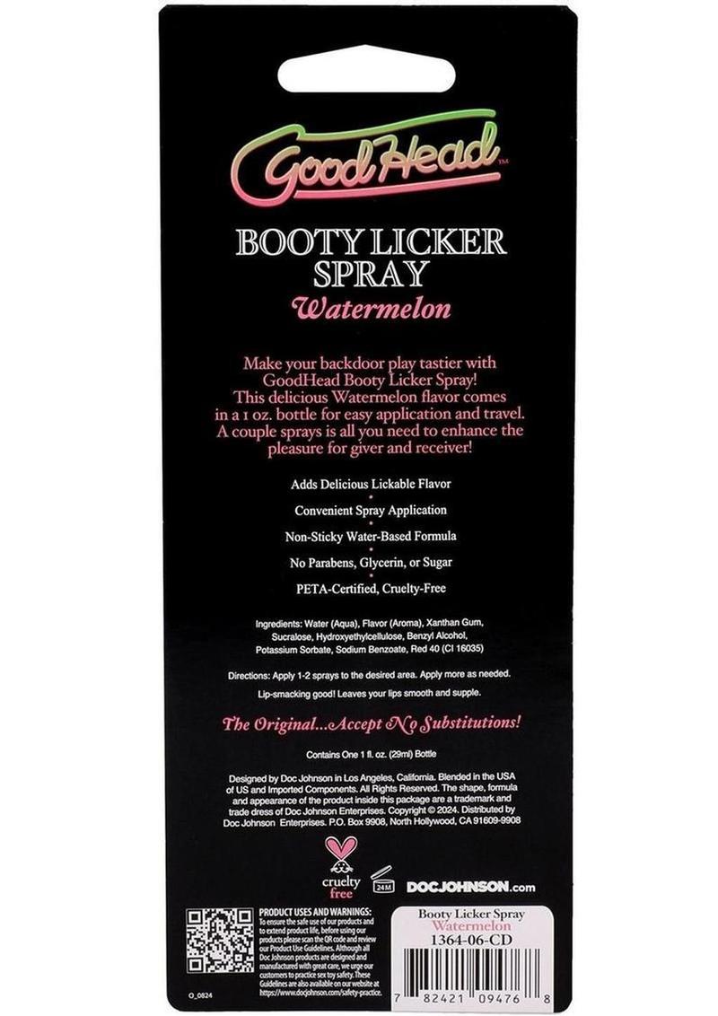 GoodHead Booty Licker Spray 1oz - Watermelon