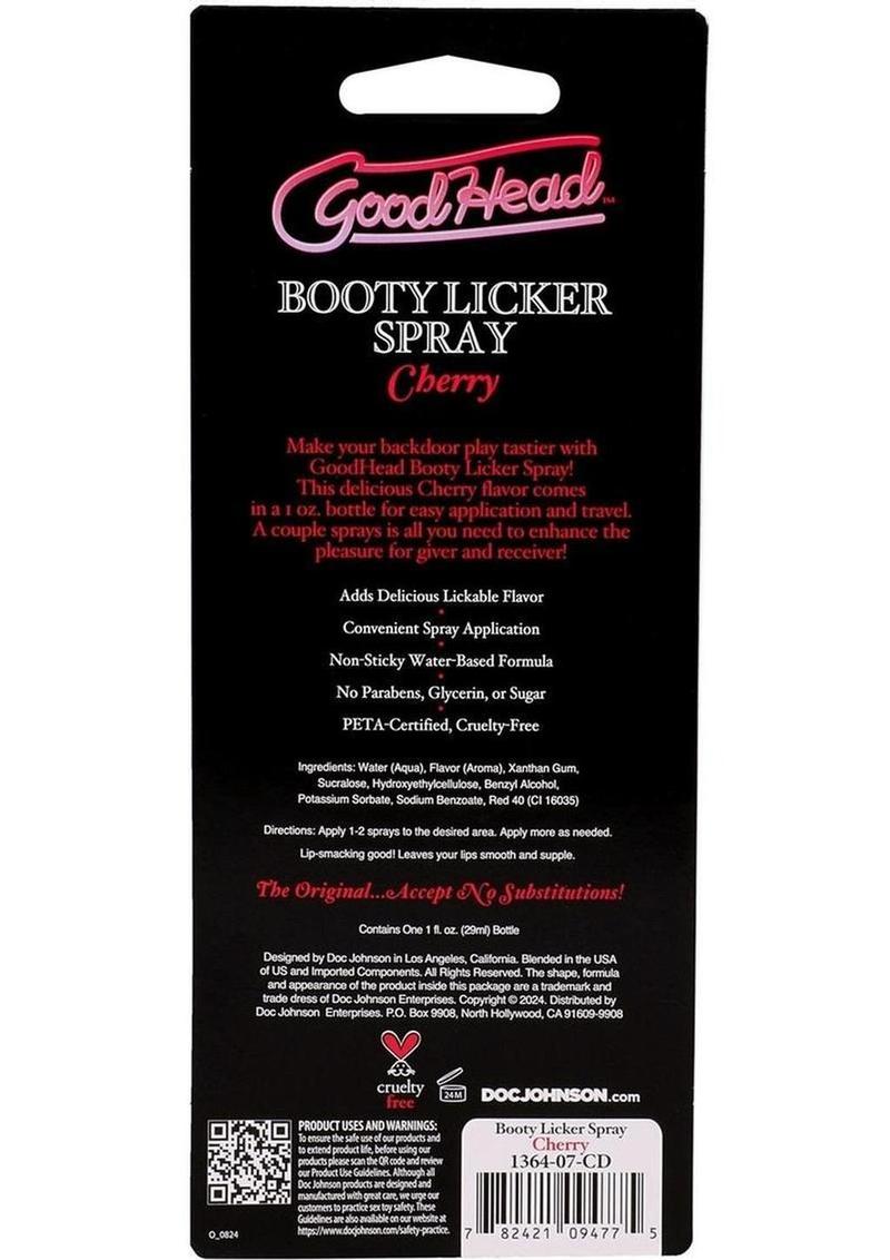GoodHead Booty Licker Spray - Cherry 1oz