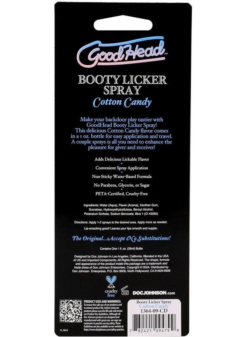 GoodHead Booty Licker Spray - Cotton Candy 1oz