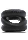 Oxballs Atomic Jock Z-Balls Cock Ring and Ball Stretcher Night Edition - Black