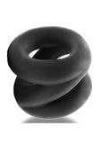Oxballs Atomic Jock Z-Balls Cock Ring and Ball Stretcher Night Edition - Black