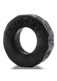 Oxballs Atomic Jock Sprocket Super Stretchy Cock Ring Night Edition - Black