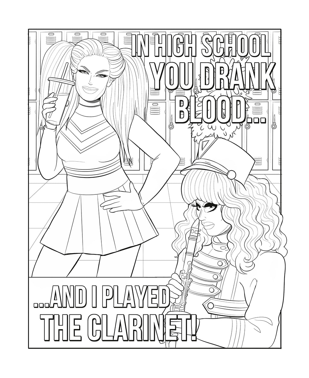 THE OFFICIAL TRIXIE AND KATYA COLORING BOOK