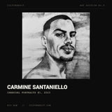 Carmine Santaniello, Charcoal Portraits #1, 2023