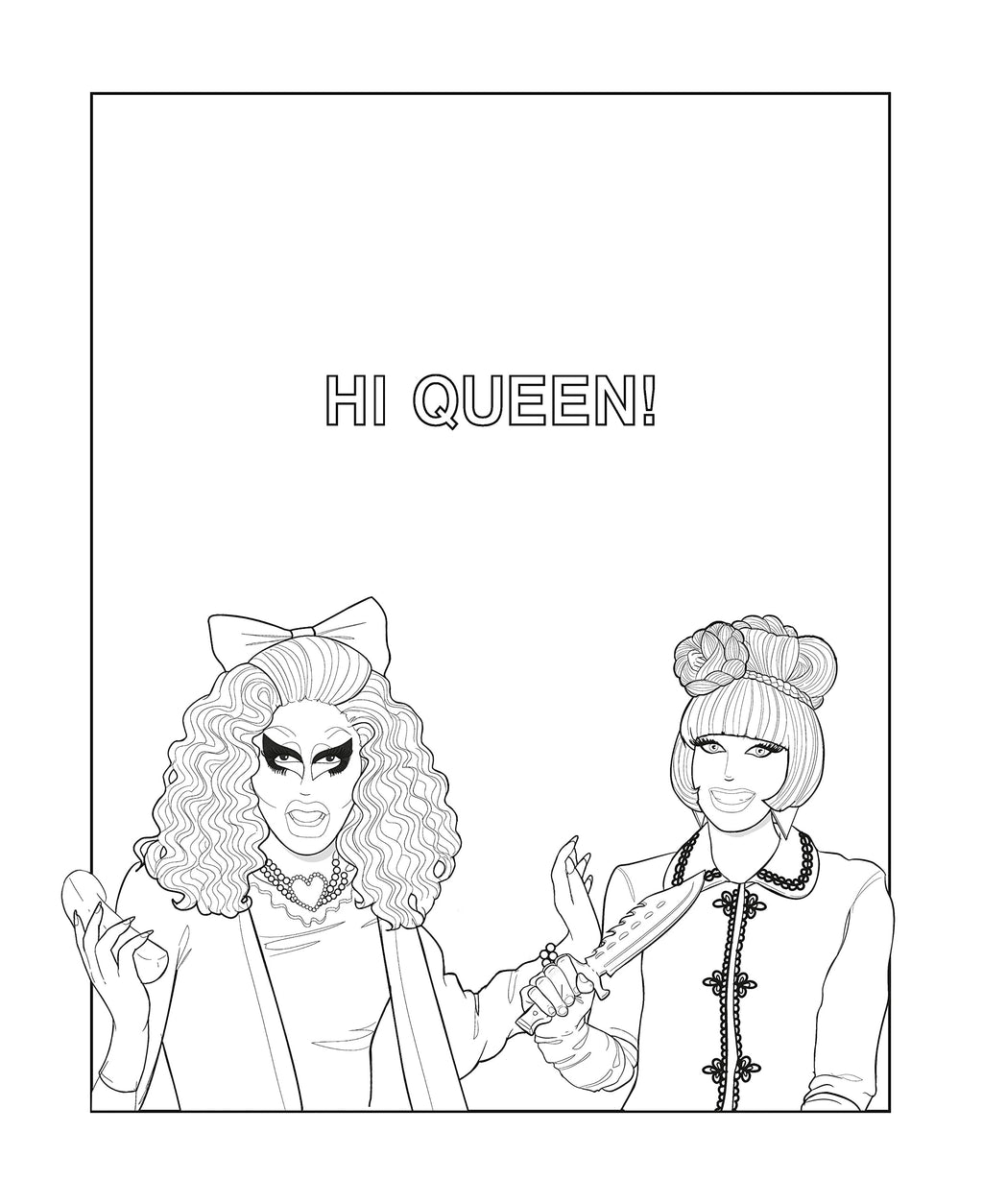 THE OFFICIAL TRIXIE AND KATYA COLORING BOOK