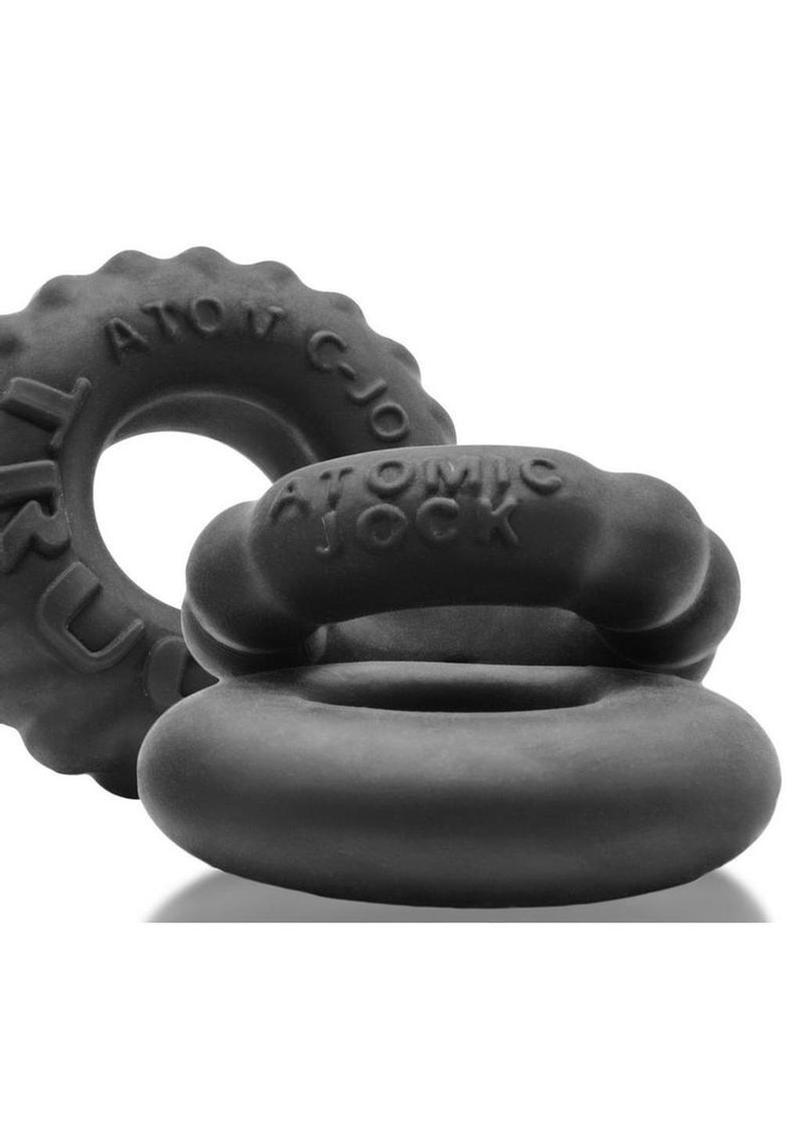 Bonemaker Cockrings Night Edition (3 Per Pack) - Black