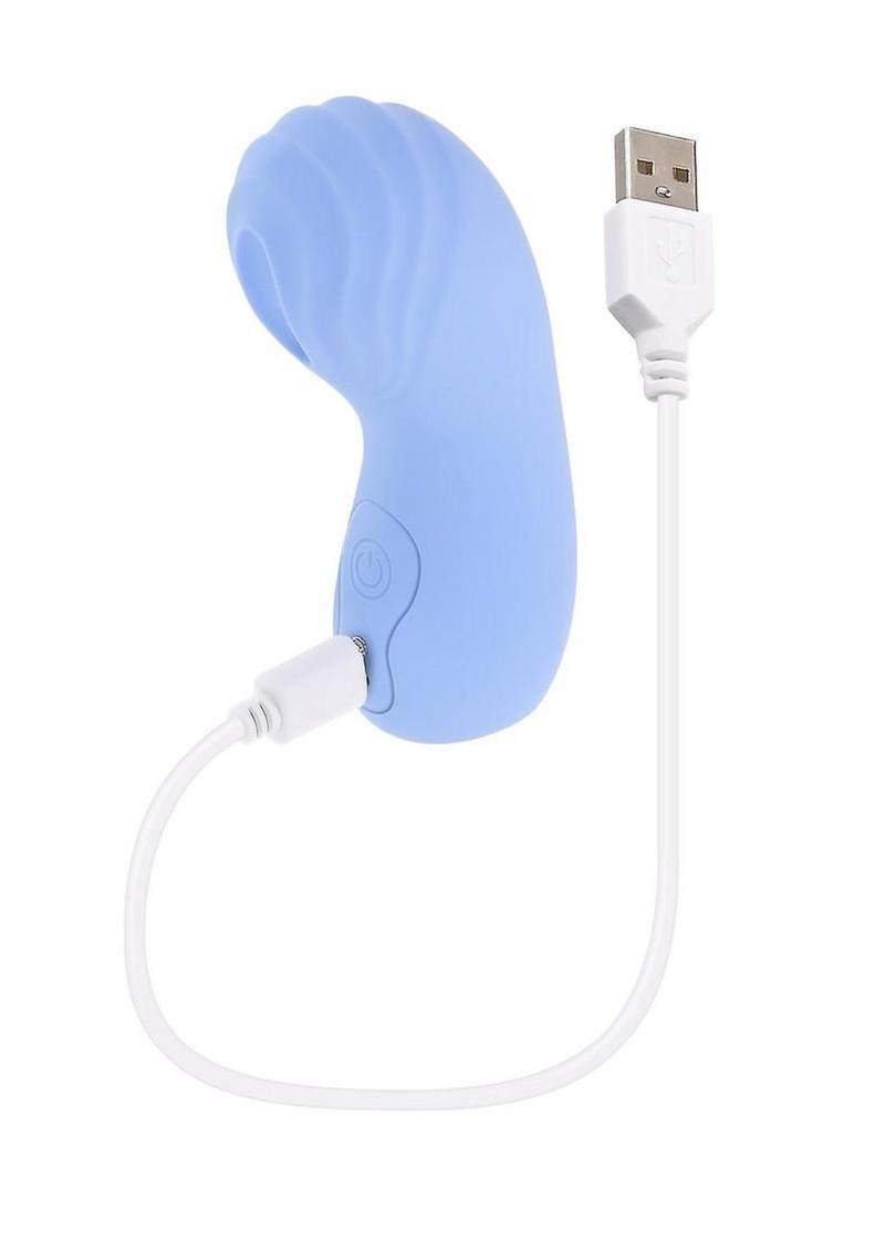 Selopa Good Point Finger Rechargeable Vibrator - Blue