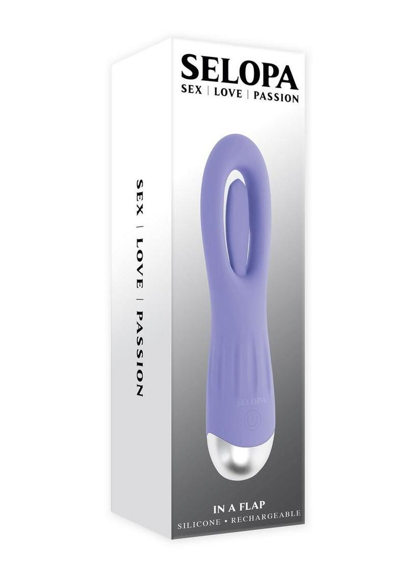 Selopa In A Flap Swing Rechargeable Silicone Suspended Flapper Vibrator - Purple