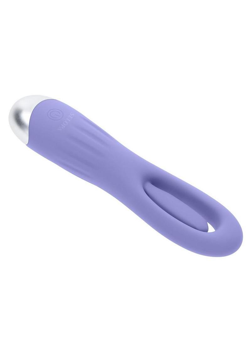 Selopa In A Flap Swing Rechargeable Silicone Suspended Flapper Vibrator - Purple