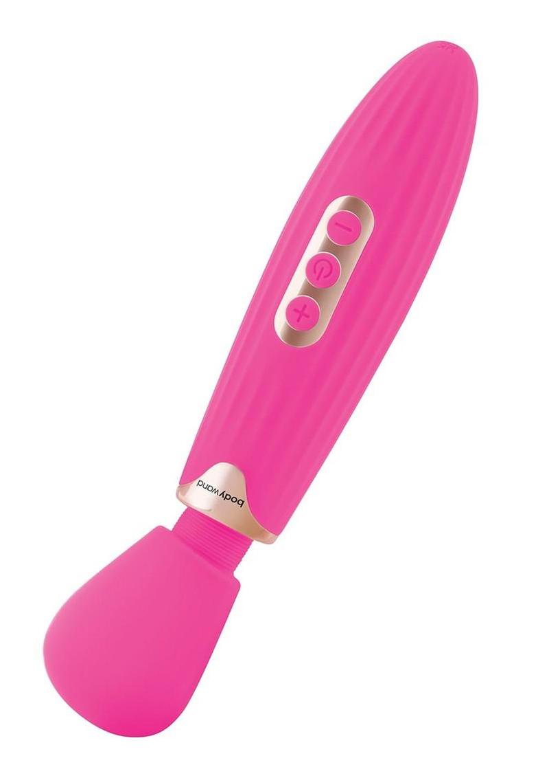 Bodywand Rumble Rechargeable Wand 8in - Hot Pink