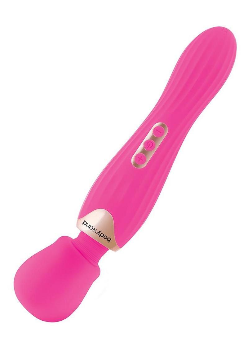 Bodywand Rumble Rechargeable Wand 12in - Hot Pink