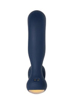 Svakom Iker Neo Rechargeable Silicone App Compatible Prostate Vibrator - Navy Blue/Gold