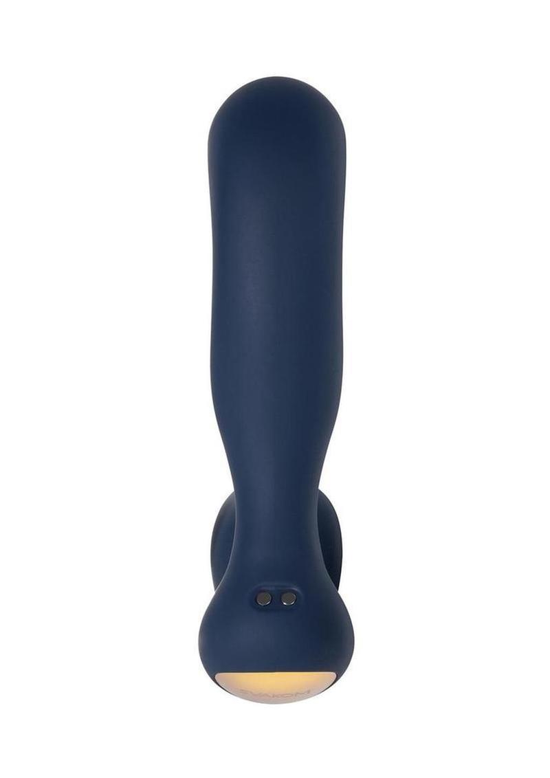 Svakom Iker Neo Rechargeable Silicone App Compatible Prostate Vibrator - Navy Blue/Gold
