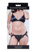 Velvet Noir Strap-On - Black