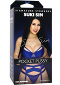 Signature Strokers Suki Sin Ultraskyn Pocket Masturbator - Pussy - Vanilla