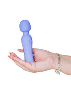 Swan Era Mini Wand Rechargeable Silicone Vibrator - Purple